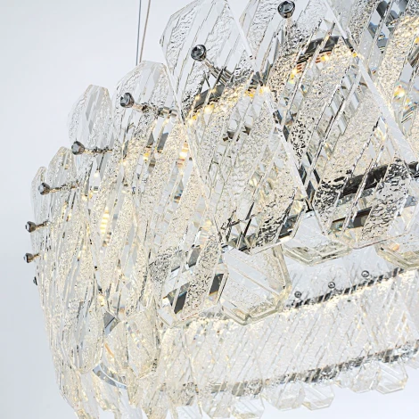 Подвесная люстра светодиодная хрустальная с регулировкой цветовой температуры Modelux MODELUX ML.350.600 CR