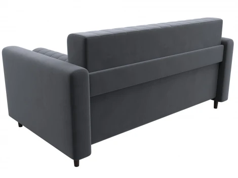 Диван прямой Лига-070 (ЛДСП,Брус,Фанера/Дерево/Велюр/Серый) Лига Диванов 129746