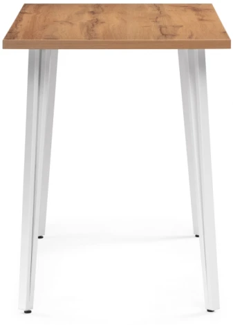 Стол Woodville Денвер Лофт 120 25 мм дуб вотан / белый матовый 506943