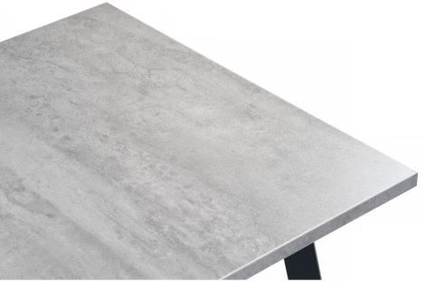 Стол раскладной Notta Колон Лофт 120 25 мм черный матовый / бетон 489608