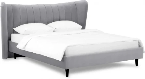 Кровать Queen II Agata L ОГОГО (арт.574760), (Ткань/Серый)