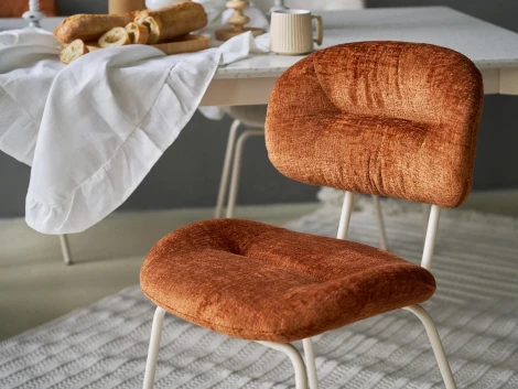 Комплект стульев Gigi 2 шт. ОГОГО Обстановочка! 966447 (Металл,Шенилл/Терракотовый)