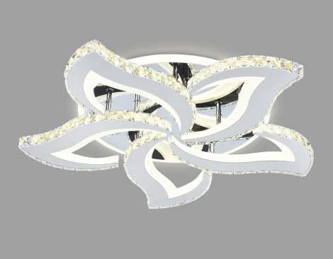 Потолочная люстра с пультом, на штанге, светодиодная Ambrella ACRYLICA FA1723