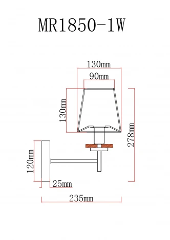 Бра MyFar Daniel MR1850-1W (220V)