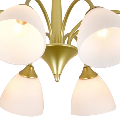 Потолочная люстра на штанге Escada Ilex ES0000034 150003/8R E27*60W Gold