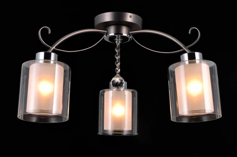 Потолочная люстра Natali Kovaltseva Mystery 75094/3C STAIN NICKEL