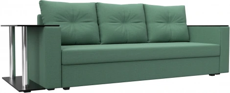 Диван прямой Атланта Лайт со столом слева Лига Диванов (Рогожка) арт.126160L