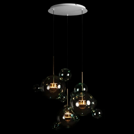 Подвесной светильник Loft It Bolle 2027-D3 Blue (LED, 220V, на проводе, шар, молекулы)