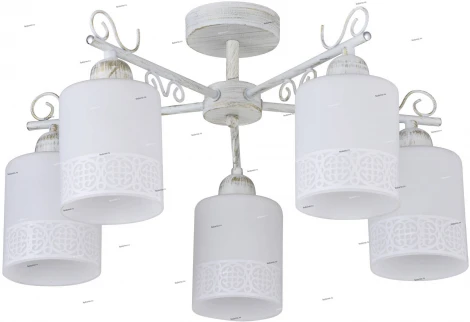 IDLamp Ileria 848/5PF-Whitepatina