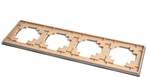 Рамка на 4 поста (золото) Stekker Катрин 49038