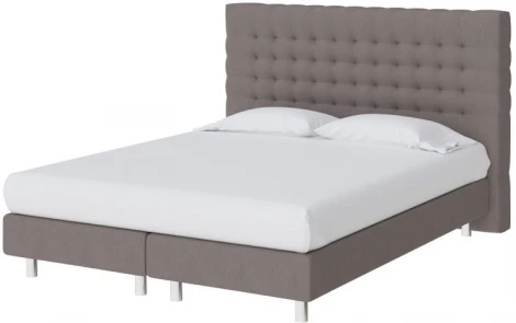 PROxSON Кровать Tallinn Boxspring Lift (Ткань: Рогожка Тетра Мраморный) 160x200