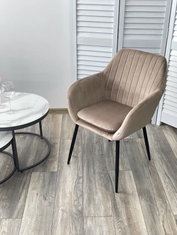Стул ALABAMA BLUVEL-40 BEIGE, велюр