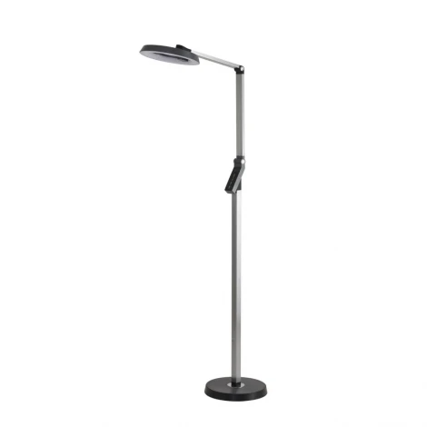 Торшер светодиодный с сенсорным выключателем Lumion Genri 8332/15FL темно-серый, металл/пластик LED 15W 3000/4000/6000K ССТ/диммер/LCD 220V (регулировка яркости)
