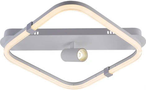 Потолочная люстра со спотом Escada Factor 10280/1LED 31+3Вт, металл/акрил, хром (регулировка яркости, 220V, пульт управления)