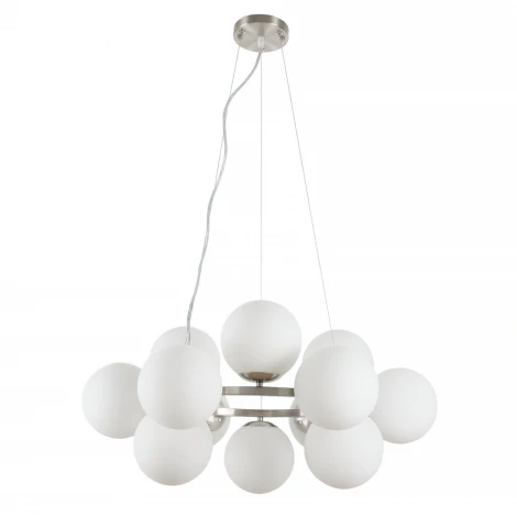 Подвесная люстра MyFar Aerton MR1947-12P (220V, на тросе, шарики, молекулы)