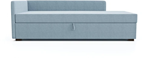 Диван-кровать Arsko Велес Угол левый рогожка голубая
