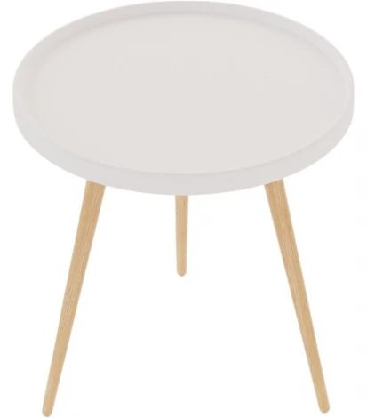 Стол журнальный Слайн Келли белый 1620181601