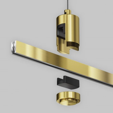 Подвес тросовый Hang одинарный Flarity латунь Maytoni Accessories for tracks Flarity TRA157SW-S1-BS (24V)