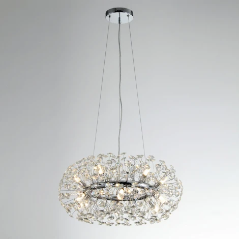 Подвесная люстра Citilux Betsy EL322P12.1 (220V, хрусталь, на тросе, шар)