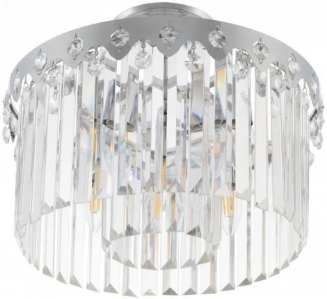 Потолочная люстра хрустальная на штанге Arte Milano Sorrento-8909 378909/5/50/390 CR (220V)