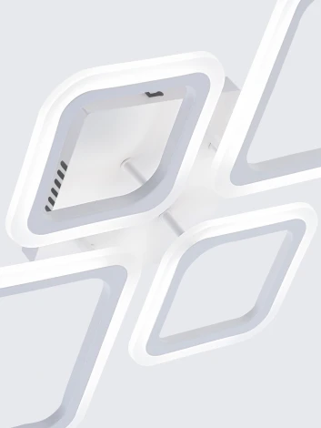 Потолочная люстра светодиодная с пультом ДУ 84W, белый, LED Natali Kovaltseva Opti LED LAMPS 81108/1C