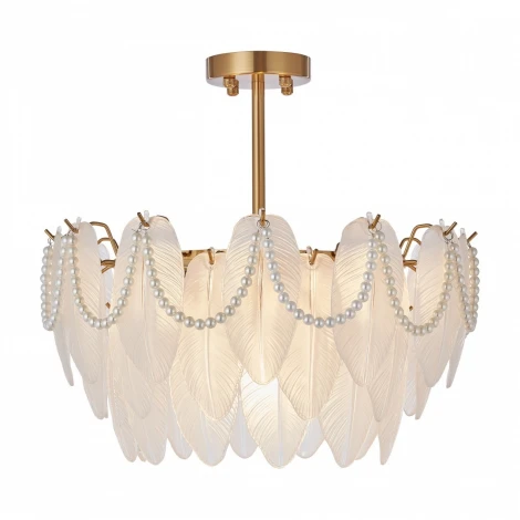 Потолочная люстра на штанге Arte Milano Rim 315008/D500 BS (220V, перо)