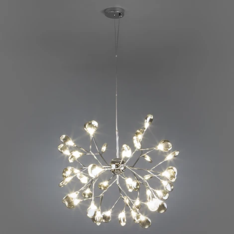 Подвесная люстра Bogate's Lamella 555 (220V, на тросе, шар, лепестки)