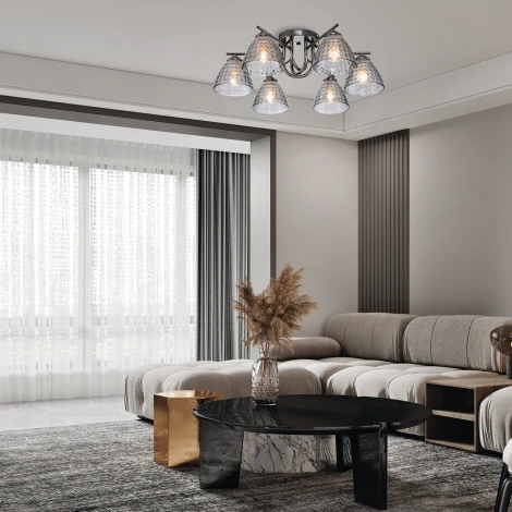 Потолочная люстра Escada Adonis 659/6PL Black (220V)