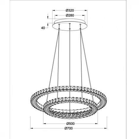 Подвесной светильник Arte Lamp Preziosi A6717SP-2CC