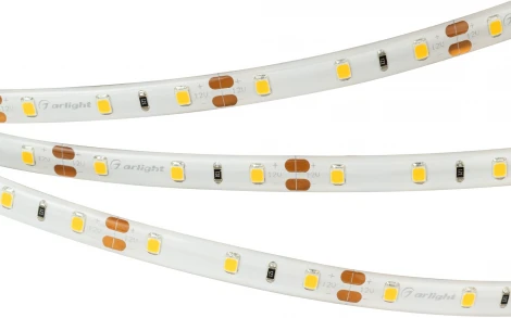 Светодиодная лента герметичная RTW-SE-A60-8mm 12V Warm3000 (7.2 W/m, IP65, 2835, 5m) (Arlight) 020519(2)