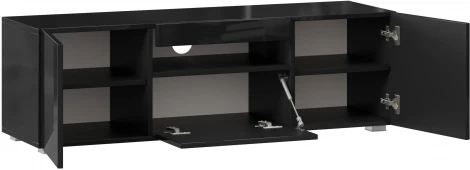 Тумба ТВ Бруклин, 1200 черный глянец, Любимый дом