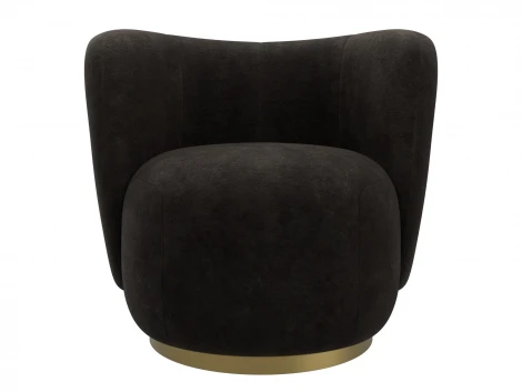 Кресло Лига-072 (Фанера//Велюр/Коричневый) Лига Диванов 131007