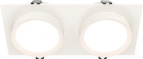 Встраиваемый светильник Hoop GX53 2x15W Maytoni DL086-02-GX53-SQ-W (220V)