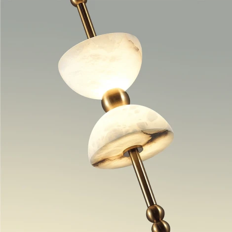 Подвесной светильник Odeon Light Feliz 6685/7L бронзовый/ белый/алебастр/металл IP20 LED 7W 560Лм 3000K 220V