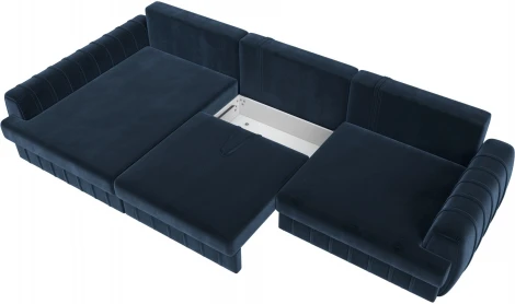 Диван угловой Лига-057 НПБ Лонг угол левый Лига Диванов (Велюр) арт.129305L