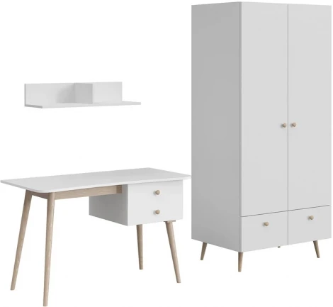 Композиция Rili 6 ОГОГО (арт.855108), (Ткань,ЛДСП/Белый)