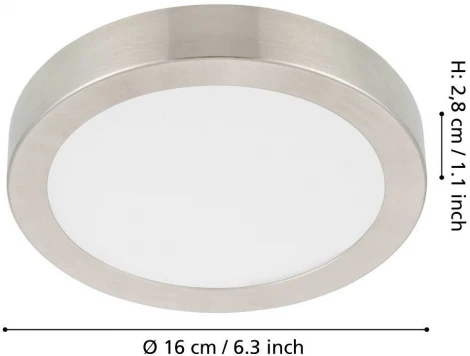 Потолочный светильник круглый светодиодный Eglo FUEVA 5 900583 (220V, круглые)