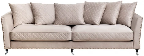 Диван Garda Decor SORRENTO-250-Colt030 (Светло-серый)