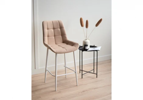 Барный стул Челси бежевый (zd 210) / белый 632556