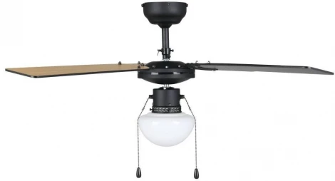 Потолочная люстра на штанге с вентилятором Eglo Fortaleza 35122 (220V, выключатель, вертолет)