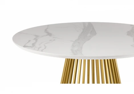 Кухонный стол Notta Нэнси 110 patagonoa bianco repose / золото