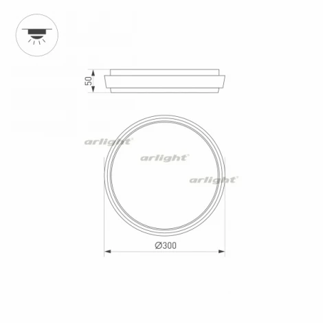 Настенно-потолочный светильник Arlight LGD-GIRO 029950 (LED, 220V, круглые, IP54)