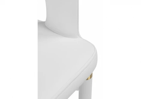 Стул на металлокаркасе Palma white / white and gold 15929