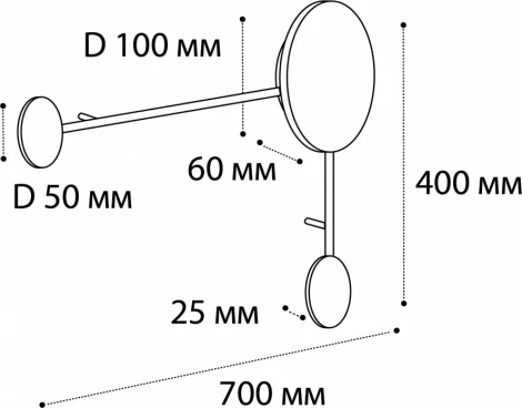Настенный светильник Italline IT03-1436 black