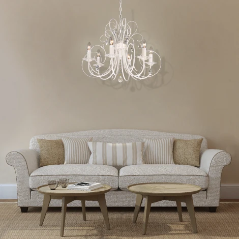 Подвесная люстра Максисвет 4484 2-4484-6-WH E14