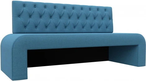 Диван кухонный прямой Кармен Люкс (Голубой/Рогожка) Лига Диванов арт.123838