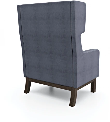 Кресло Arsko Айверс Хай Венге шенилл серый