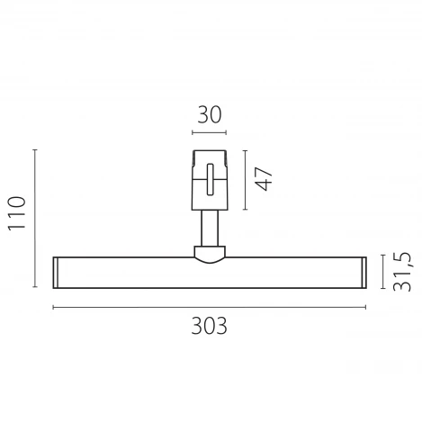 Трековый светильник низковольтный светодиодный Lightstar Due Hermes 270447 48V 10W черный 4000K