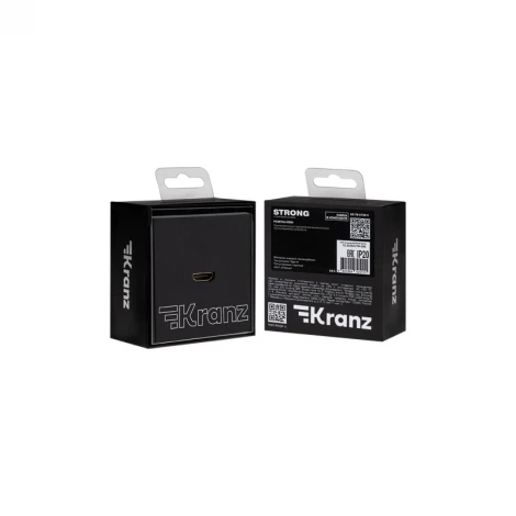 Розетка HDMI с/у антрацит Kranz Strong KR-78-0730-5