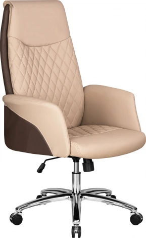 Офисное кресло для руководителей DOBRIN LEONARD (коричнево-бежевый)